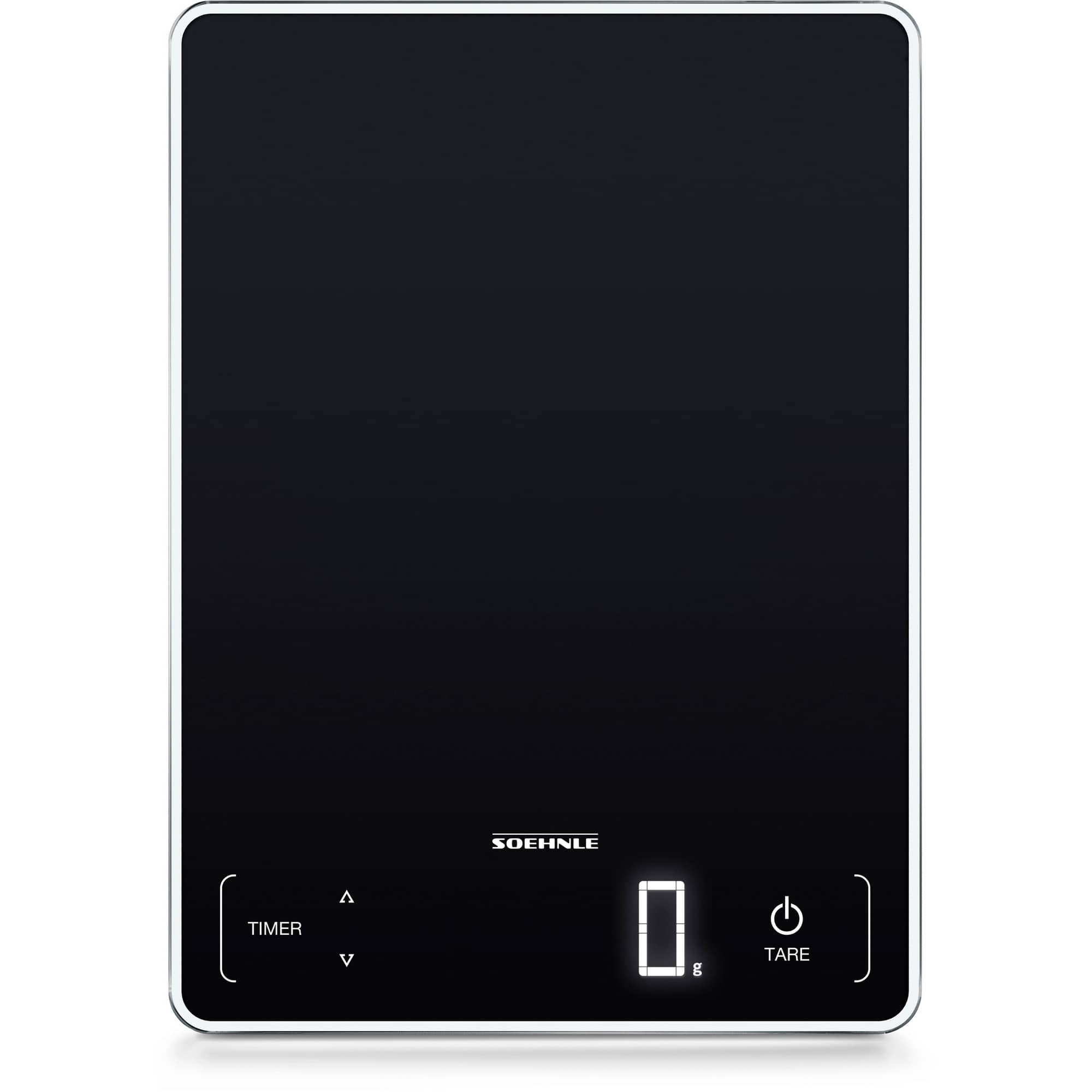 Soehnle Page Profi 100, Elektronisk kjøkkenvekt, 15 kg, 1 g, Sort, Glass, Benkeplate