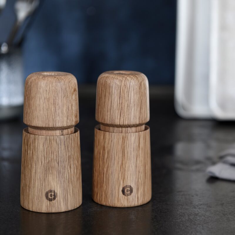 Stockholm salt- och pepparkvarn, 11 cm, ek
