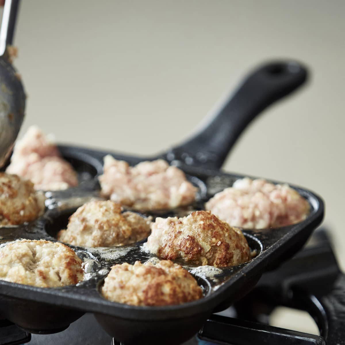 Æbleskivepande 9 Huller