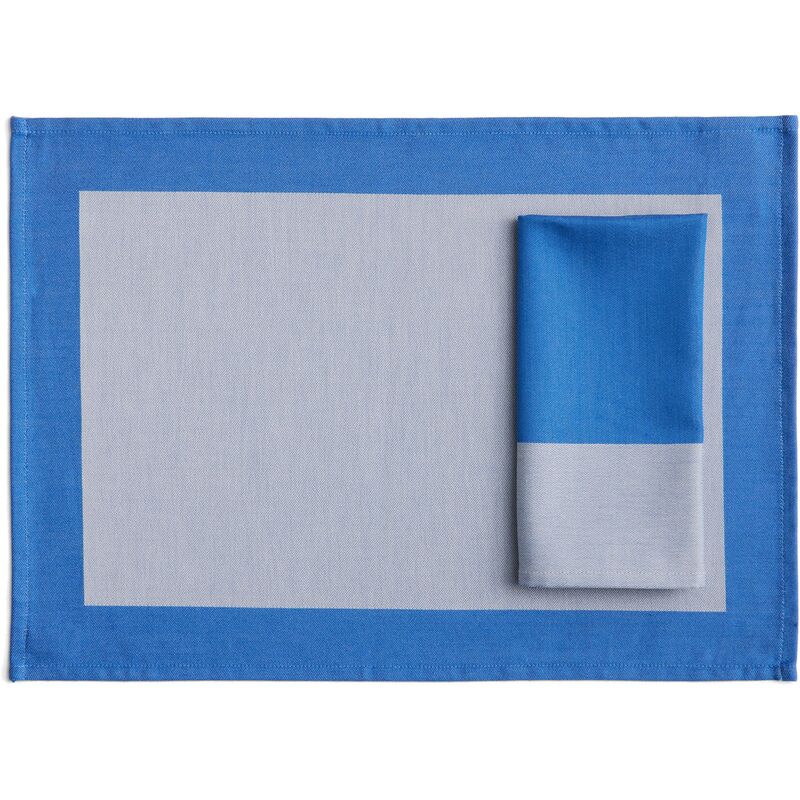 Ram dækkeserviet, blå