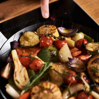 Forge stekepanne/grillpanne 28 cm, karbonstål