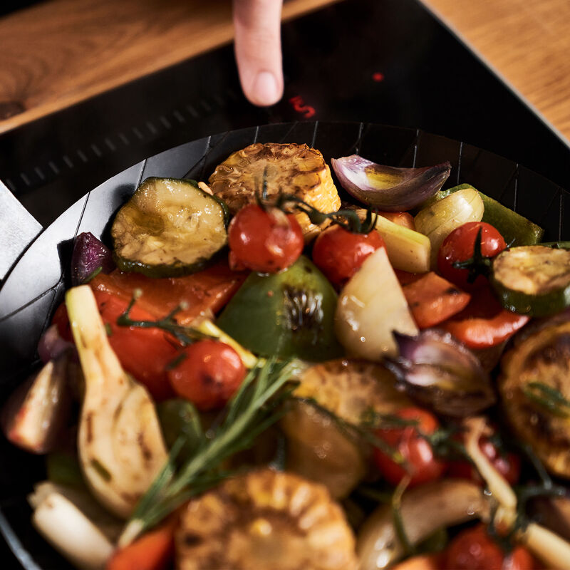 Forge stegepande/grillpande 28 cm, kulstofstål