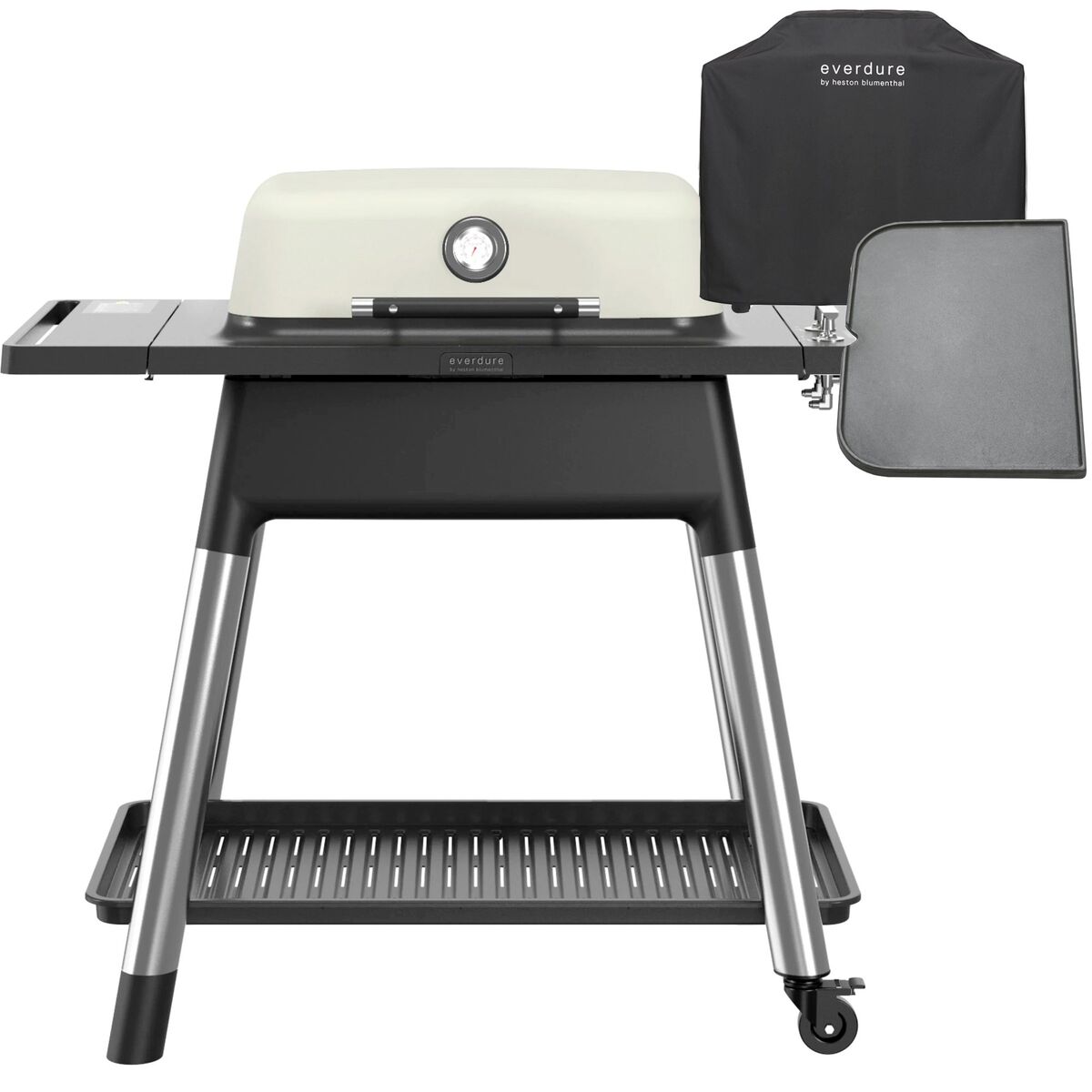Force gasgrill + grillbetræk & grillplade mat stone