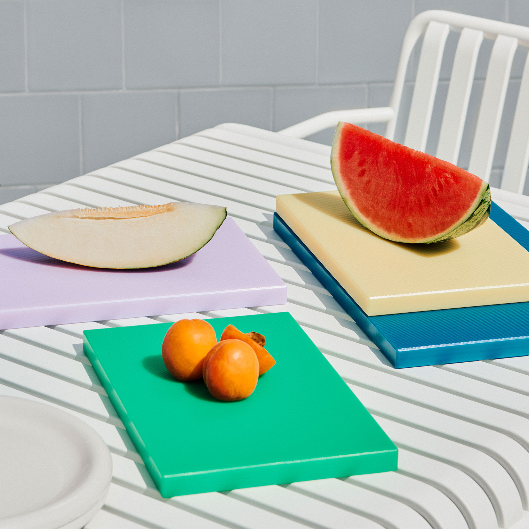 Medium Slice skärbräda, grön