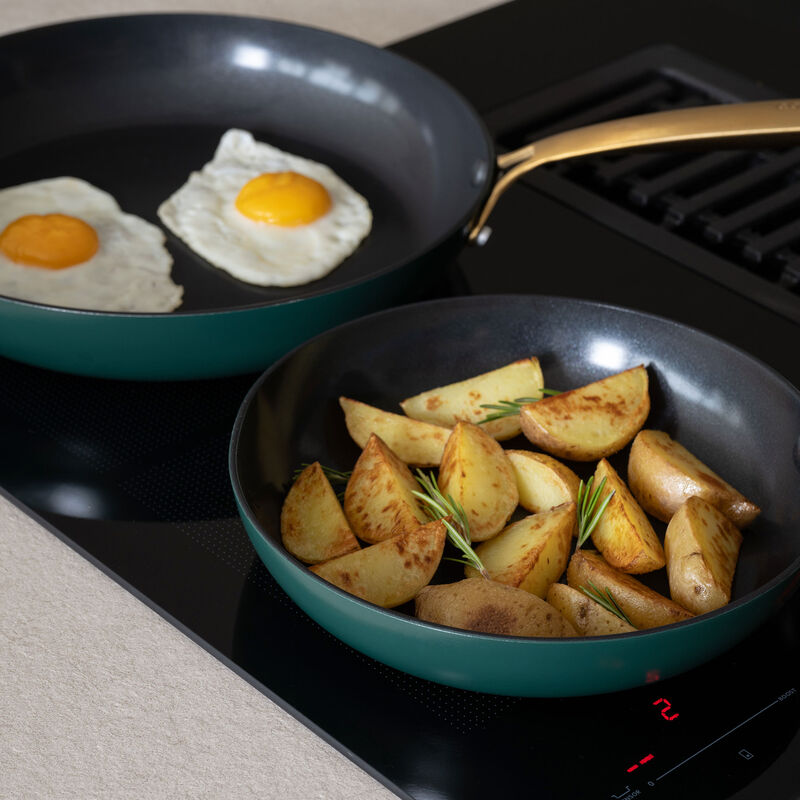 Combekk Stekepannesett 20 + 28 cm, grønn