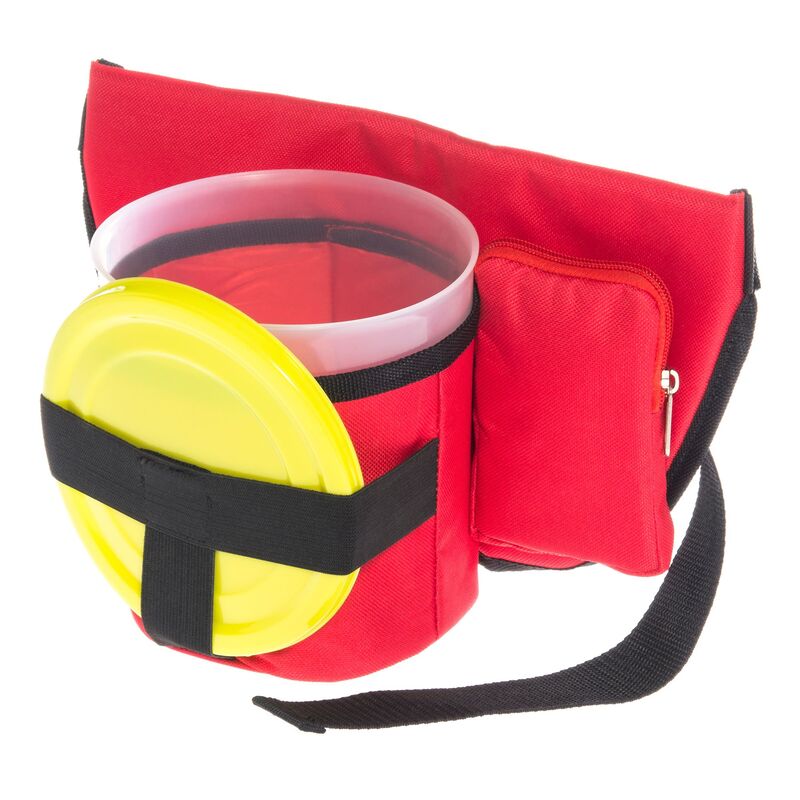 Bärplockarbälte med hink 1,8 liter, röd