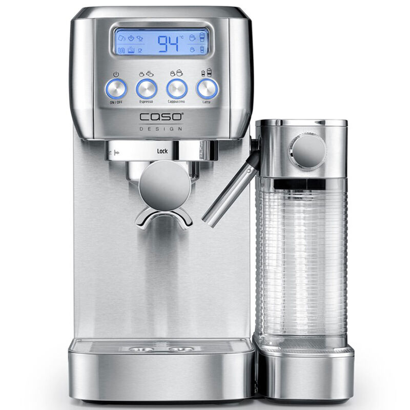 Caso Gourmet Latte espressomaskin, sølv