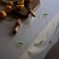 Midnatt Soda Lemon duk 330×145 cm, beige