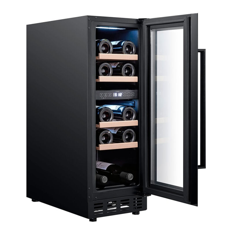 Arctic Collection 30D Fullglass Black indbygget vinkøleskab 18 flasker