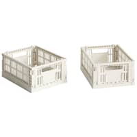 Colour Crate opbevaringskasse mini off white, 2 stk.