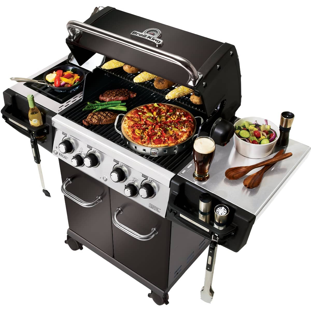 Regal 490 gasgrill, sort