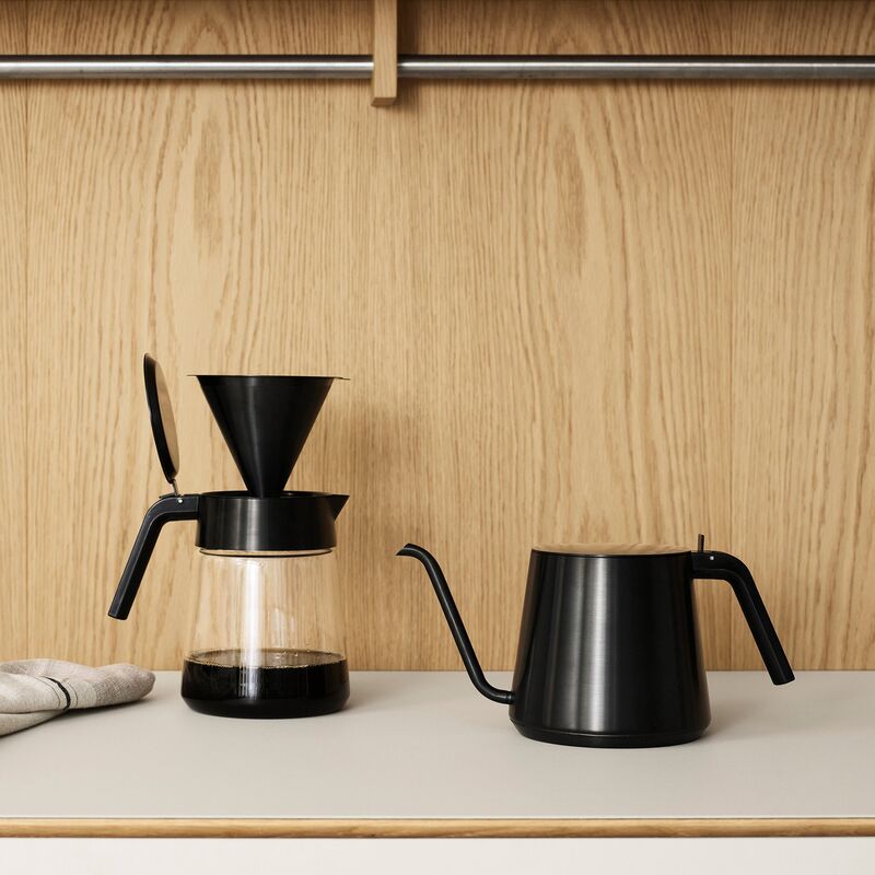 Nohr slow brew kahvisuppilo, black metallic