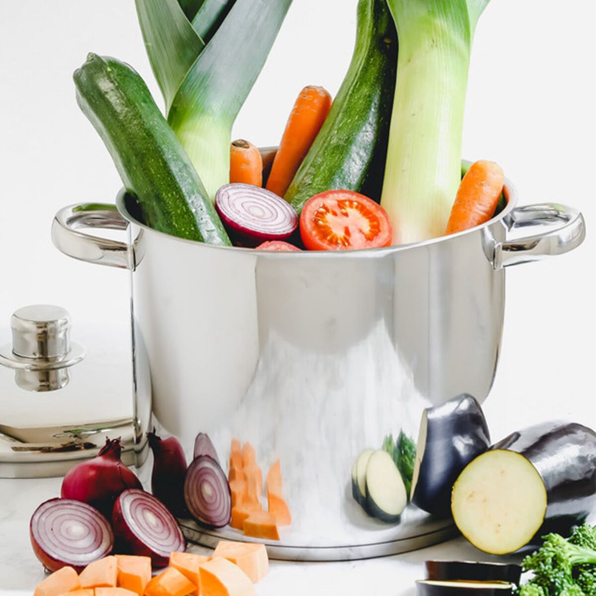 Gryde med låg 11 liter, rustfrit stål