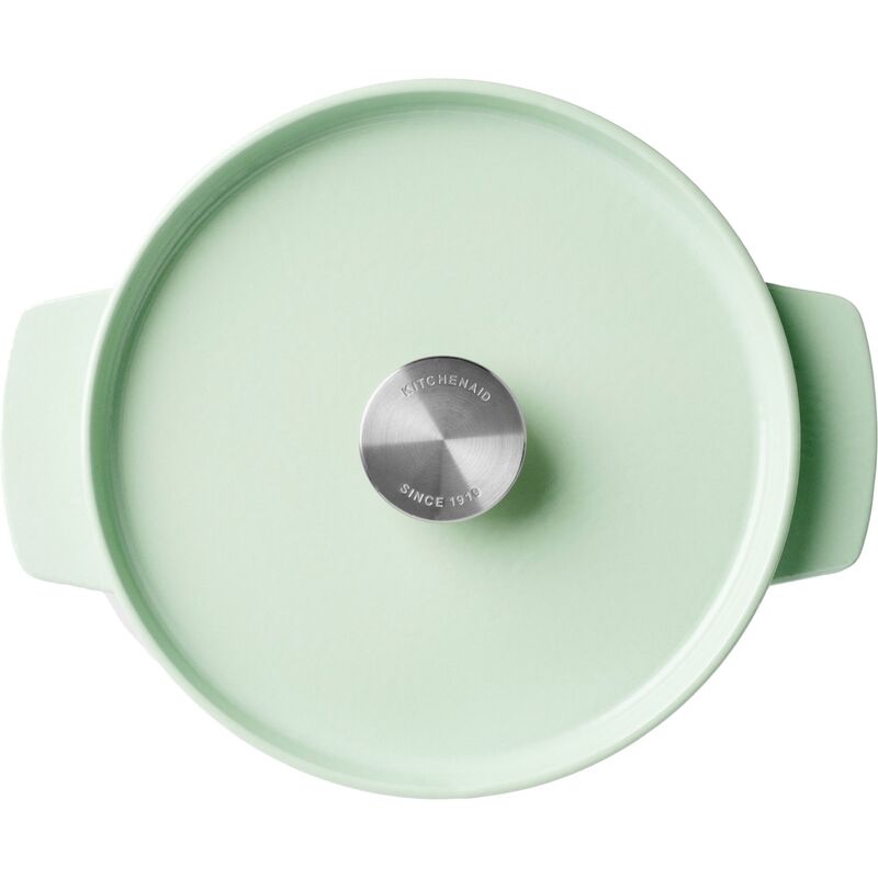 Støbejernsgryde 22 cm/3,3 liter, pistachio