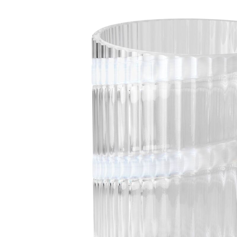 Swirl vase 25 cm, hvid