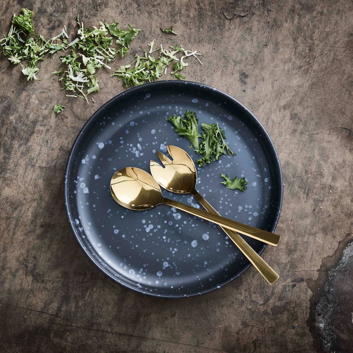 RAW salladsbestick guld 2 delar