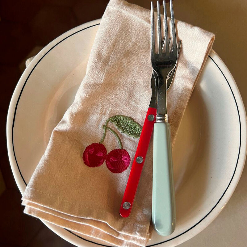 Midnatt Tutti Frutti serviett 40×40 cm 4-pakning, beige