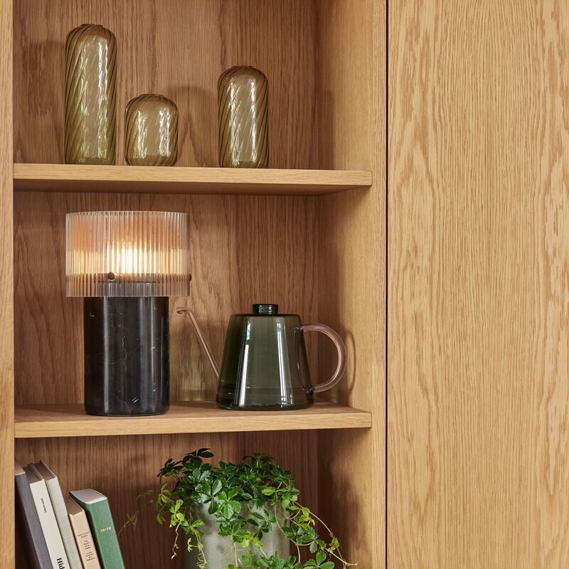 Flora vandkande 23 cm, mørkegrøn/lyserød