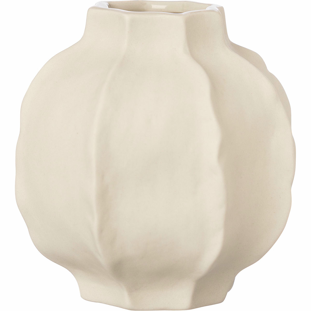 Buet vase, stentøj, 10 cm