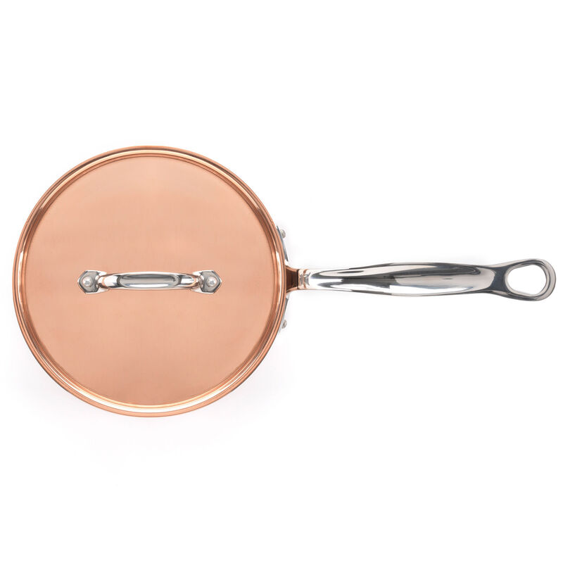 Kastrull + lock 2 liter, koppar