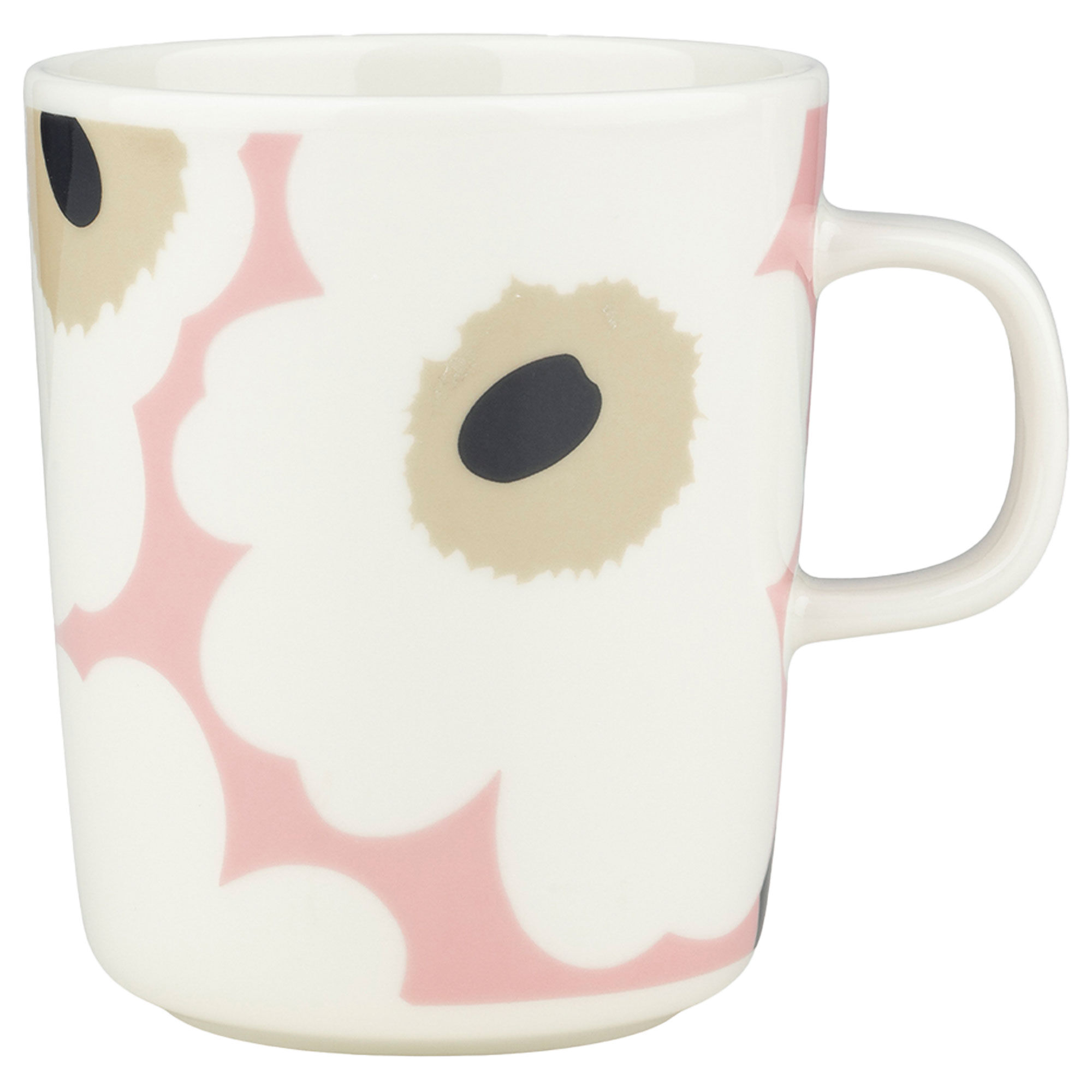Marimekko Unikko krus 2,5 dl, off white/sand/rosa