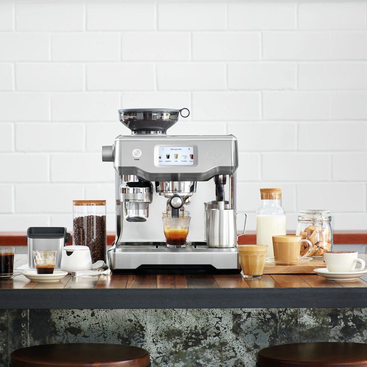 SES990 The Oracle Touch -espressokone, teräs