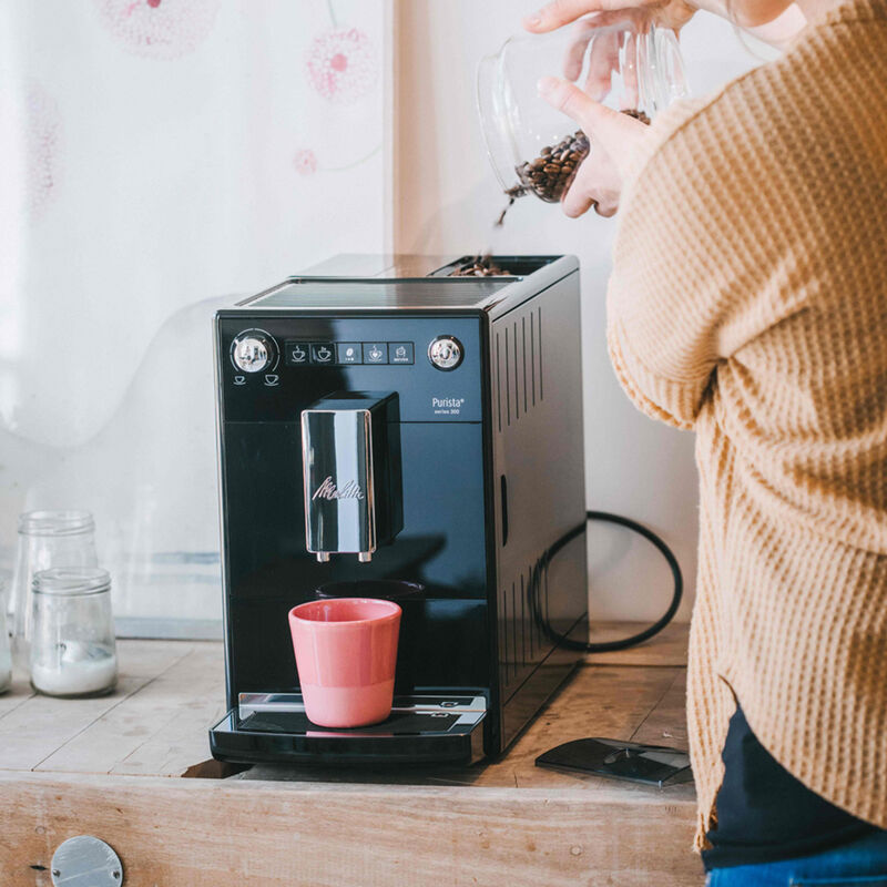 Melitta Purista helautomatisk kaffemaskin, svart