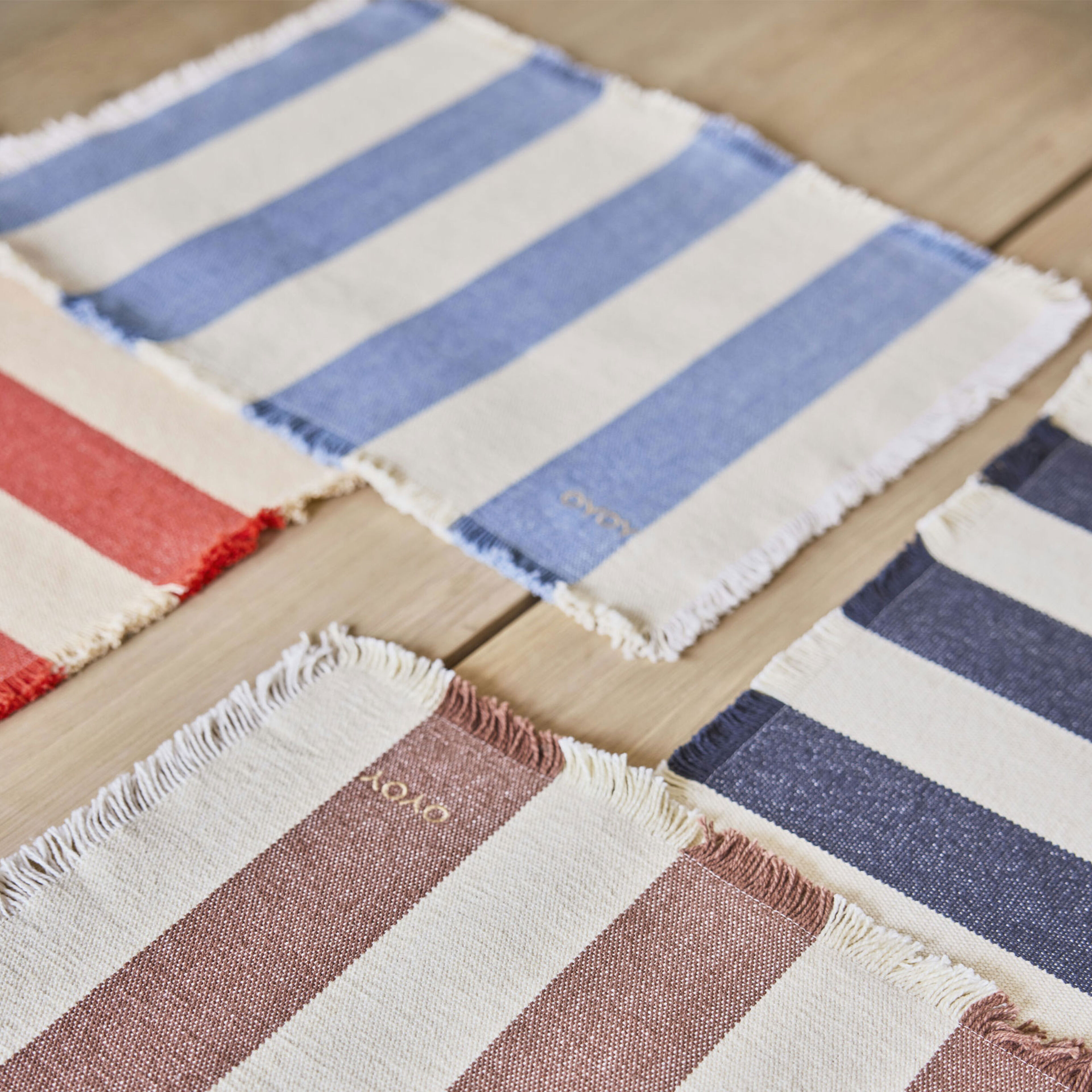 Toppu dækkeserviet, blå, 2 stk.