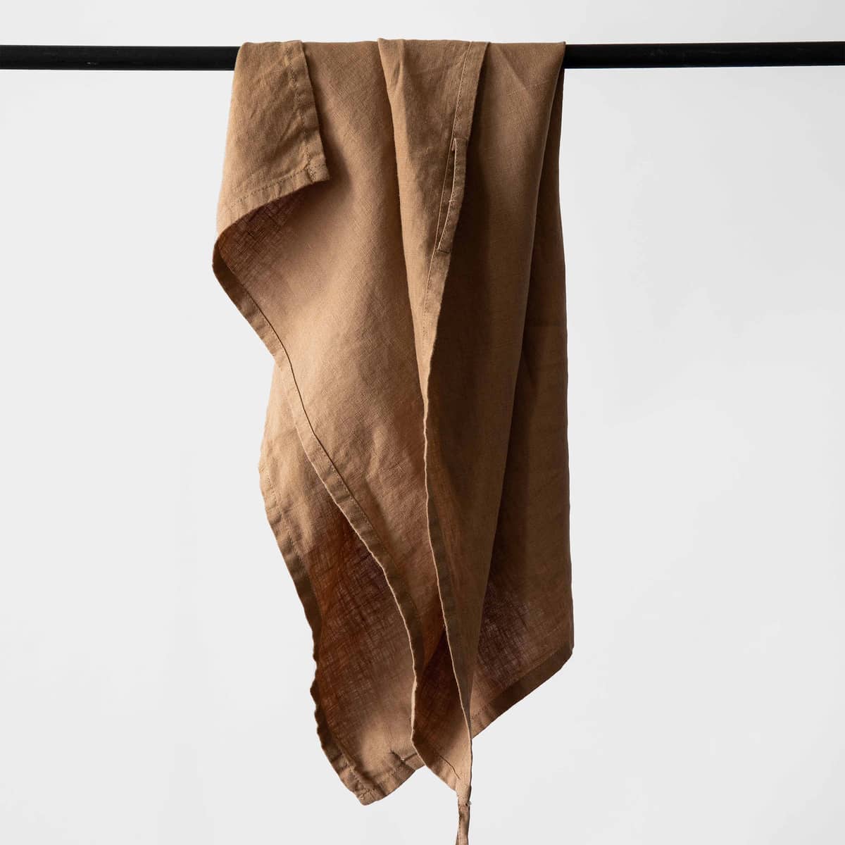 Keittiöpyyhe pellavaa 50x70 cm, hazelnut