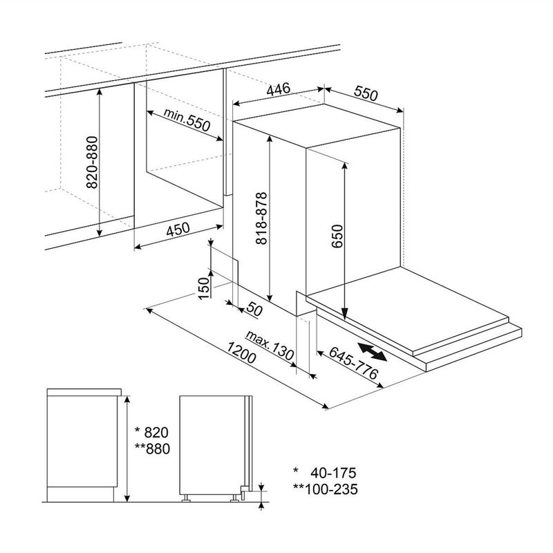 ST4533IN integrerbar opvaskemaskine