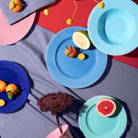 Rhombe Color frokosttallerken, 23 cm, mørkeblå