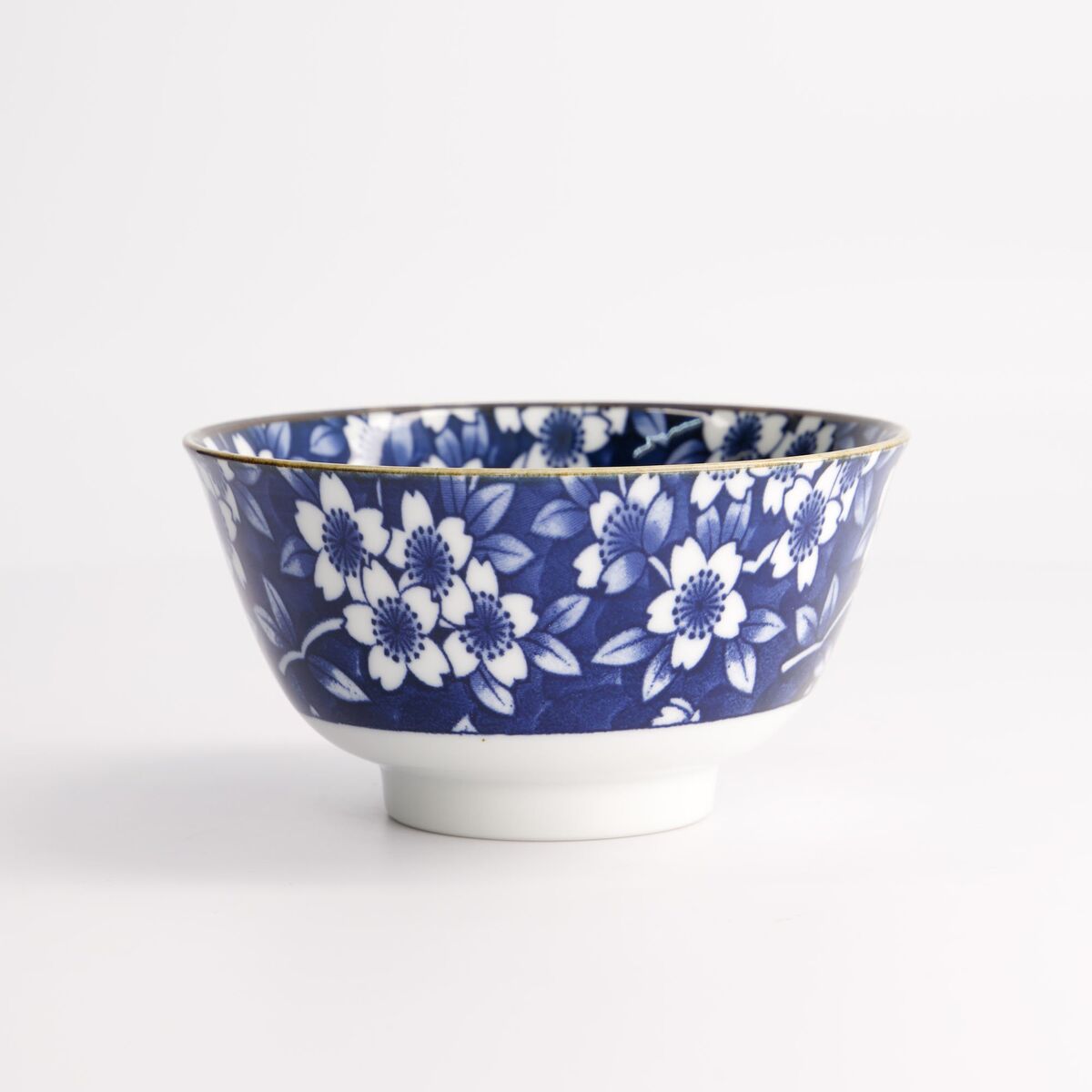 Blue Sakura skål Ø13 cm, blå/hvid