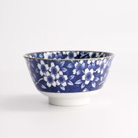 Blue Sakura skål Ø13 cm, blå/hvid