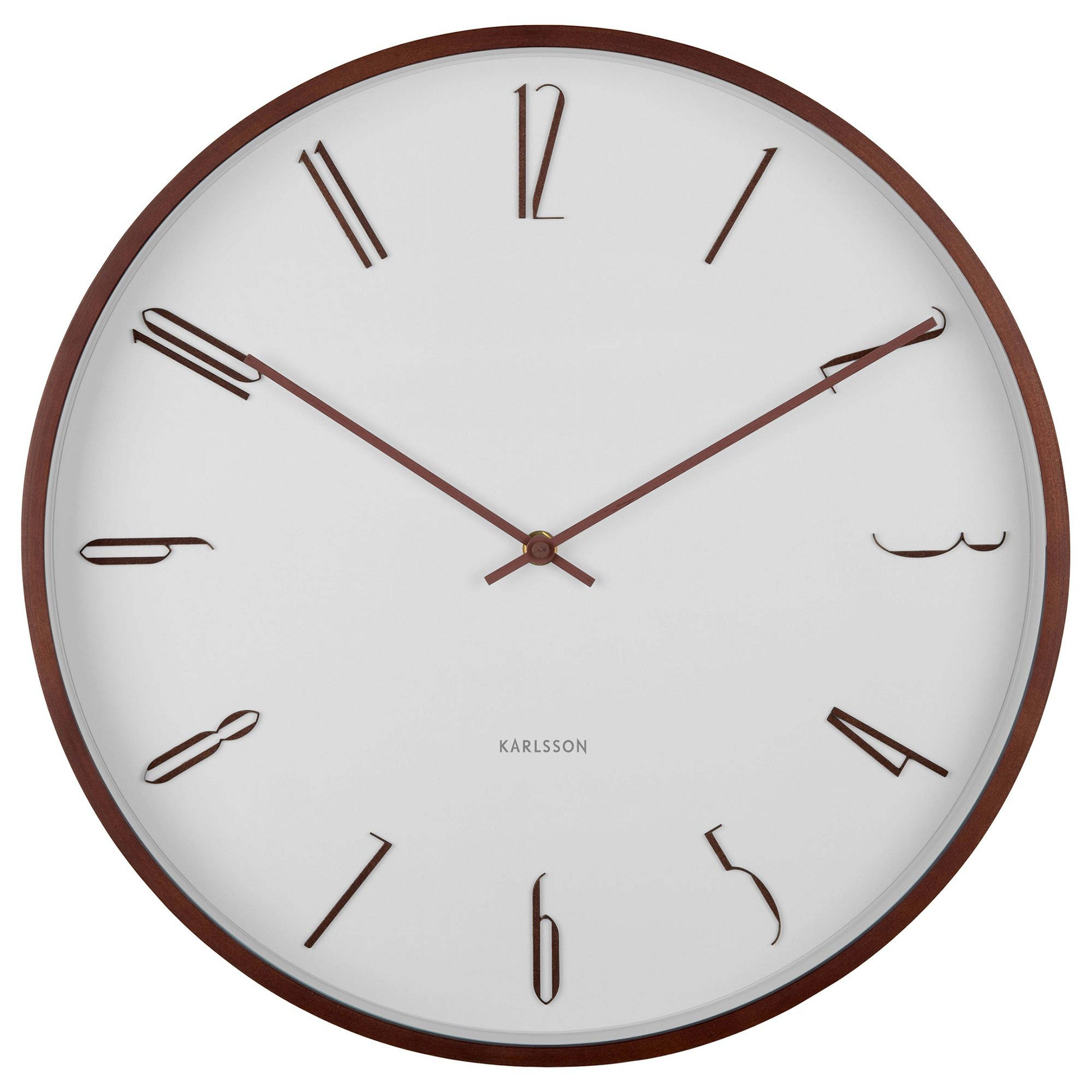 Scandia väggklocka 40 cm, white