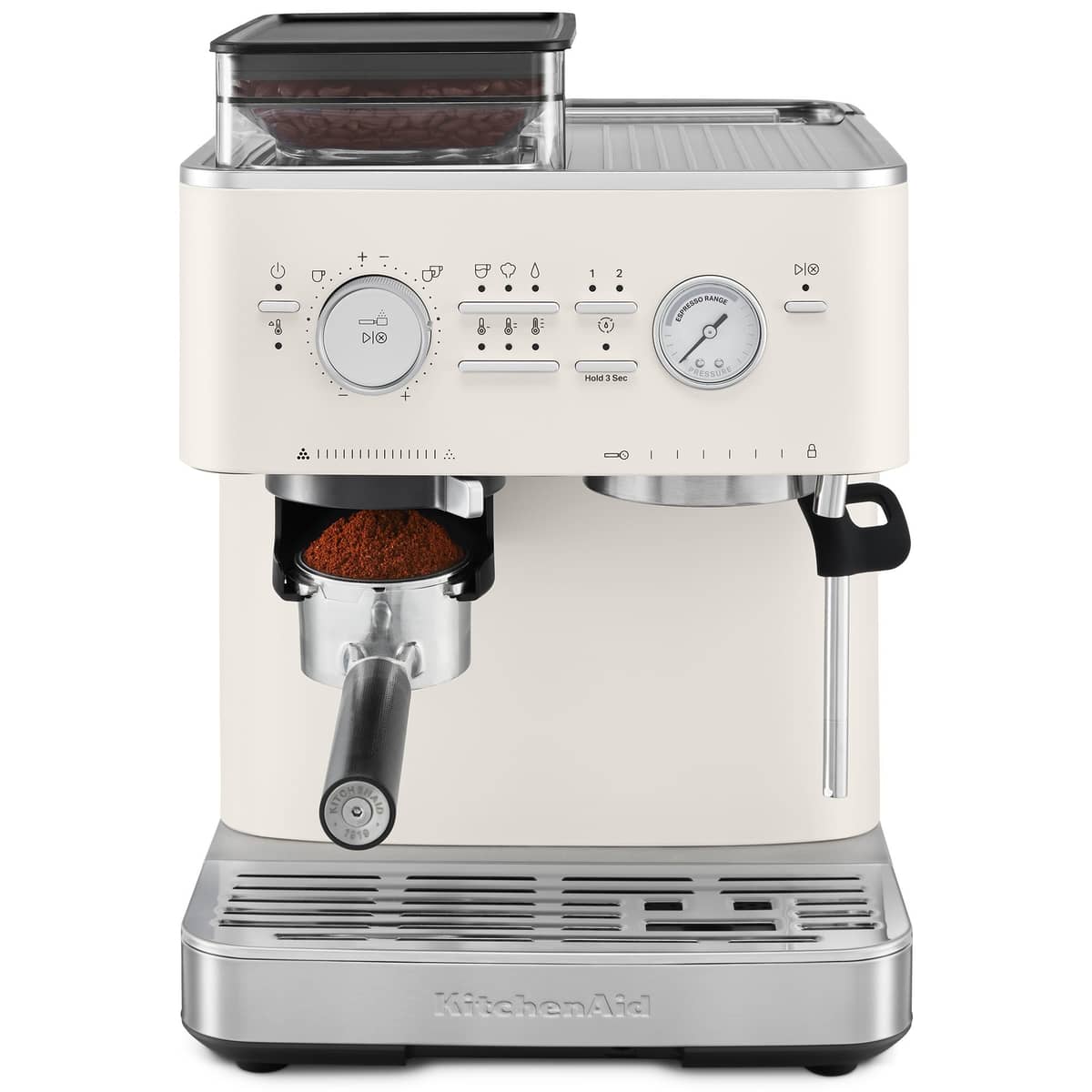 Espressokone kahvimyllyllä, porcelain white