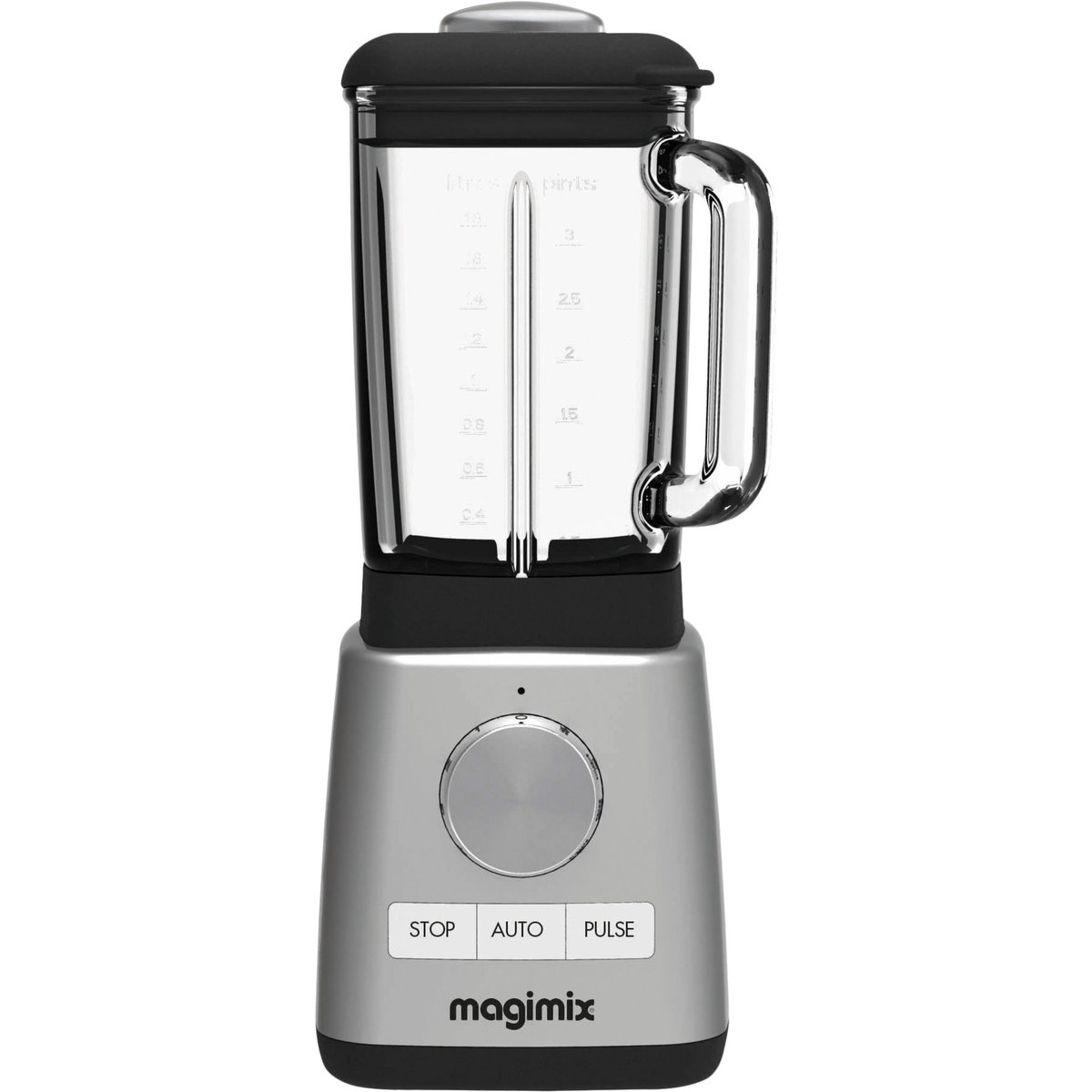 Power Blender Matt Stål med Glaskanna 1,8l