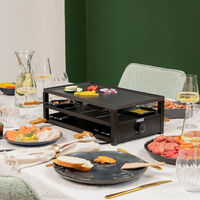 Princess Black Steel Raclette, 8 hengelle