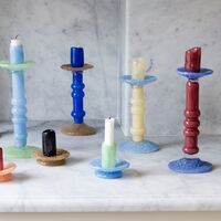 Byon Lara Xs kynttiläjalka, mintunvihreä/vaaleansininen