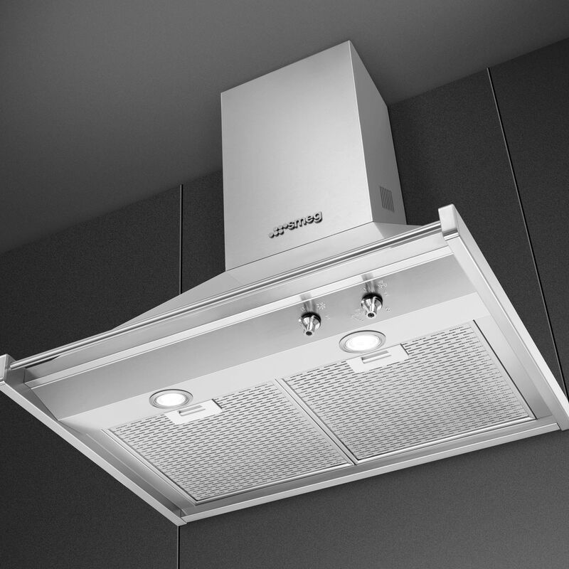 KD70XE Vegghengt kjøkkenvifte, rustfritt stål, 70 cm