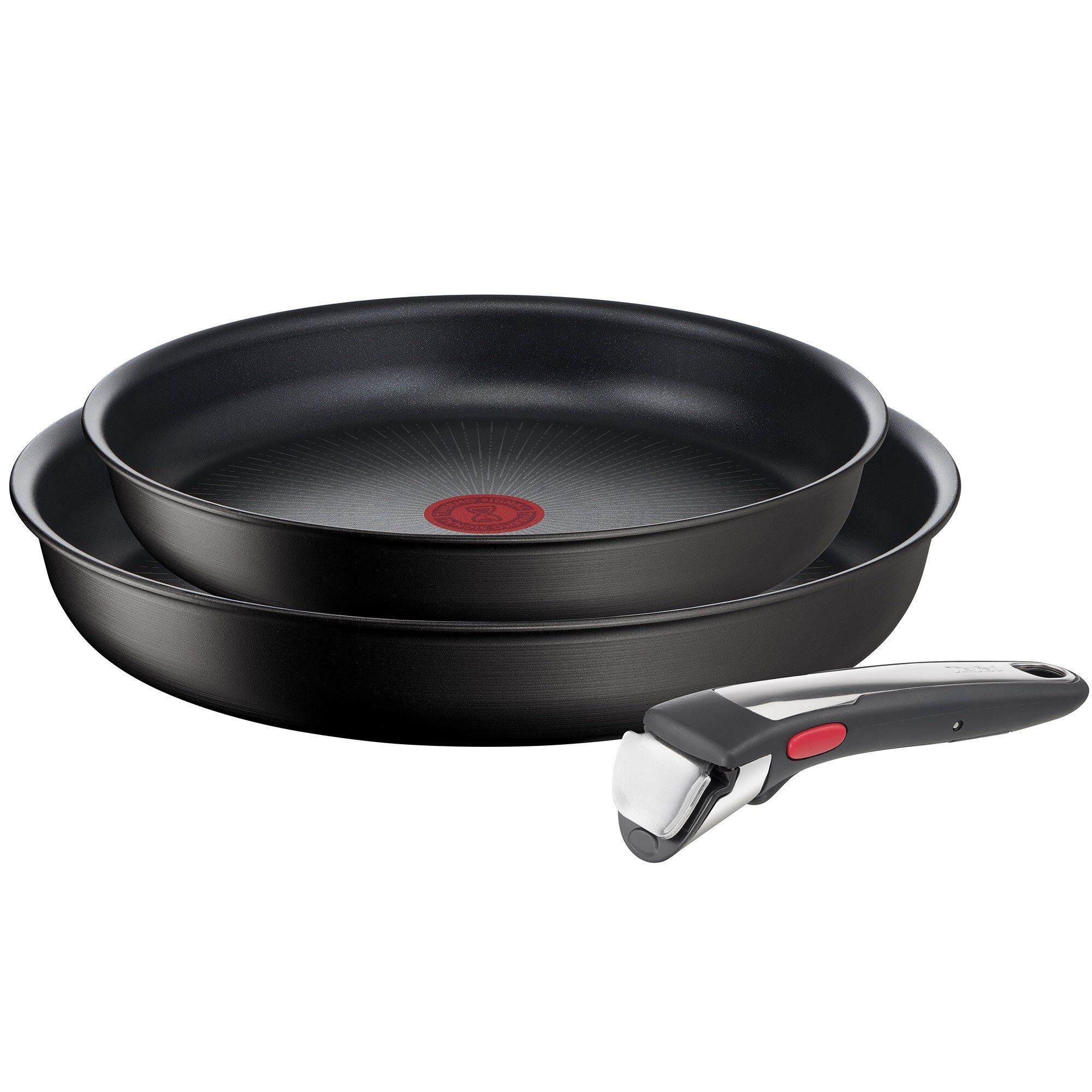 Tefal Ingenio Unlimited stekepannesett 3 deler Sort