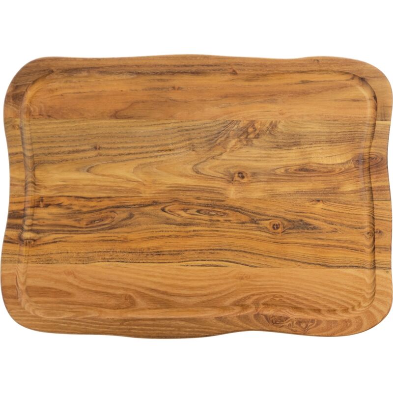 Skärbräda med vätskeräffla Teak