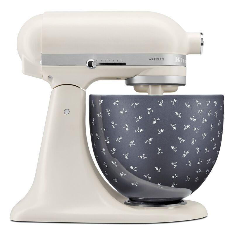 KitchenAid Keraaminen Kulho Sydän 4,7L, Sinikukkainen