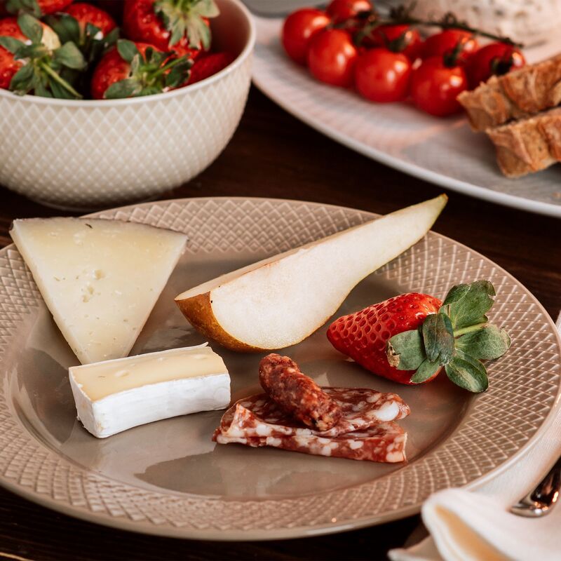 Rhombe Earth frokosttallerken 23 cm, clay