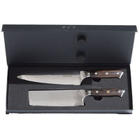 Wengè kockkniv 32 cm + grönsakskniv 30 cm