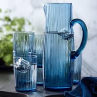 Kusintha Vandglas 28 cl, blå, 4 stk.
