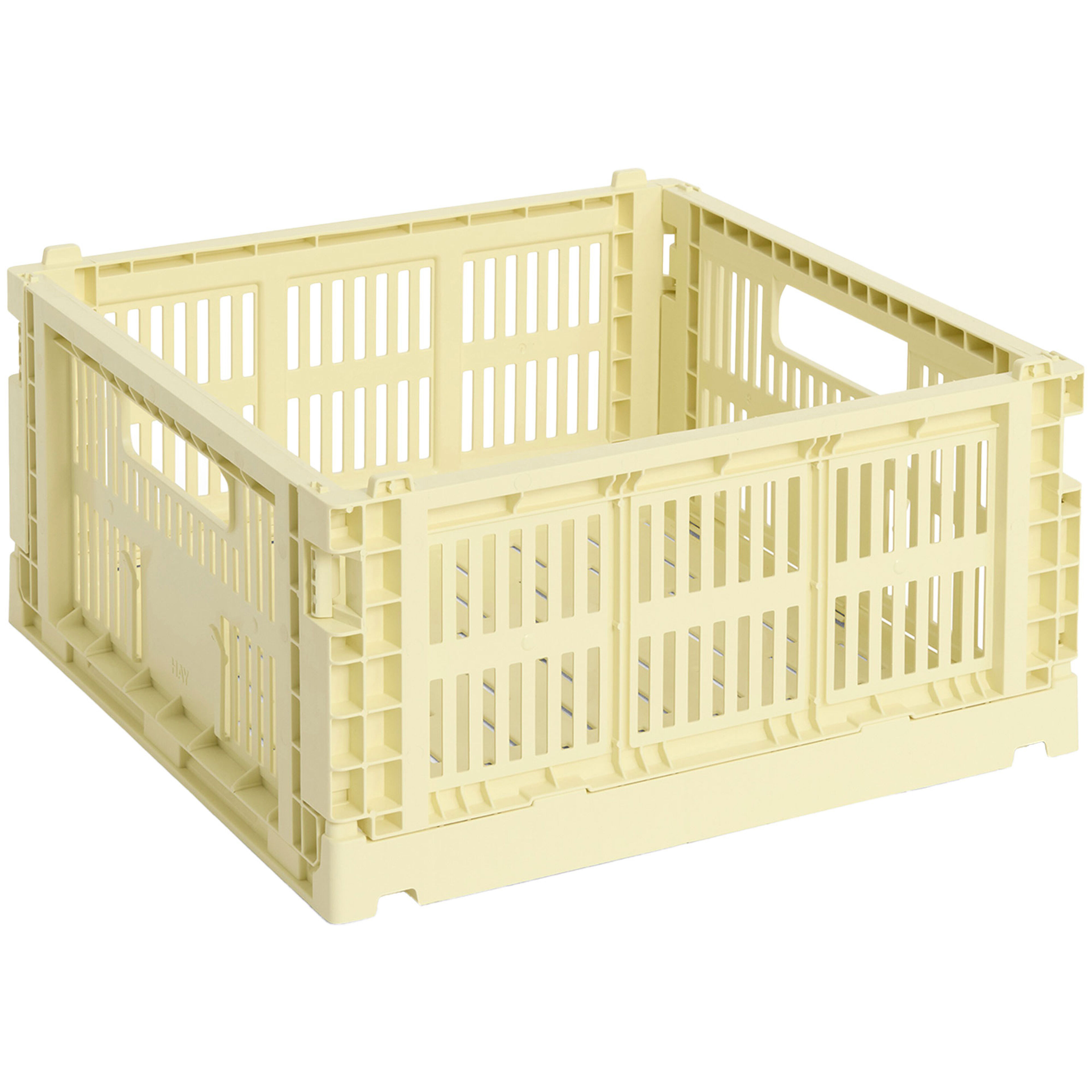 HAY Colour Crate Medium Square förvaringslåda, ljusgul