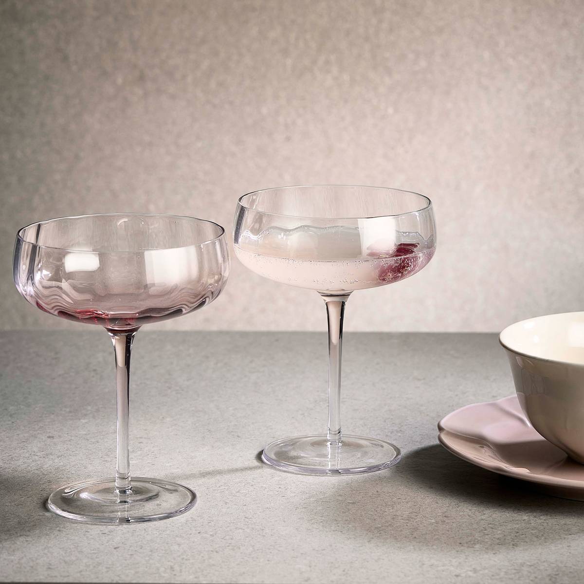 Champagne-/cocktailglass 30 cl, sand