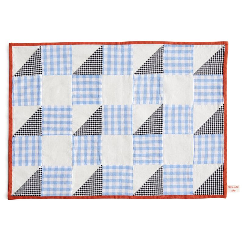 bordstablett, check blue