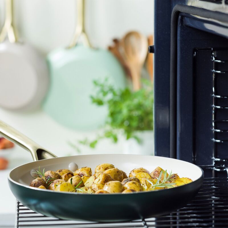 Shades stekepannesett 3 deler, taupe/pastel green/moroccan green