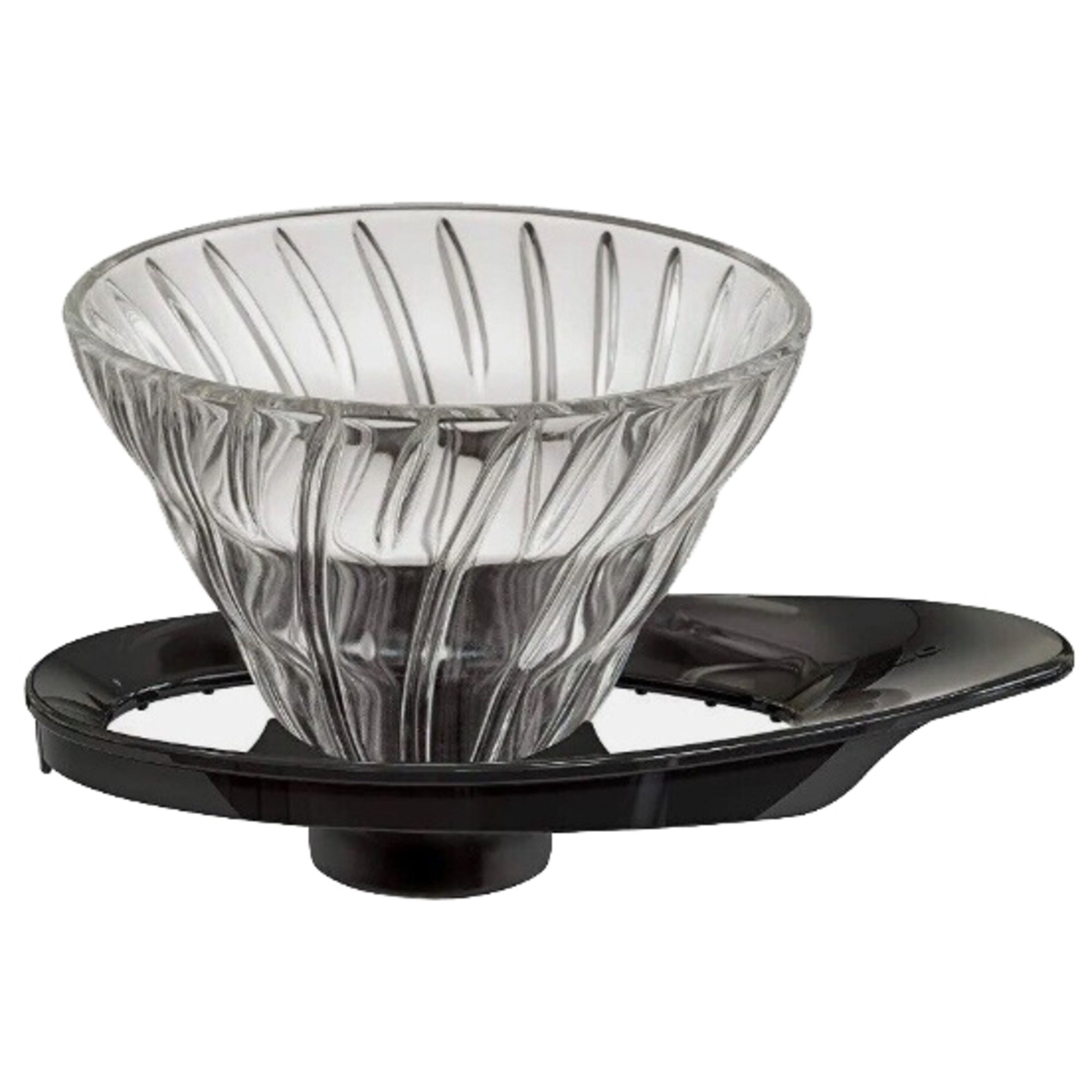 2 Cup Dripper V60 Glas med svart handtag